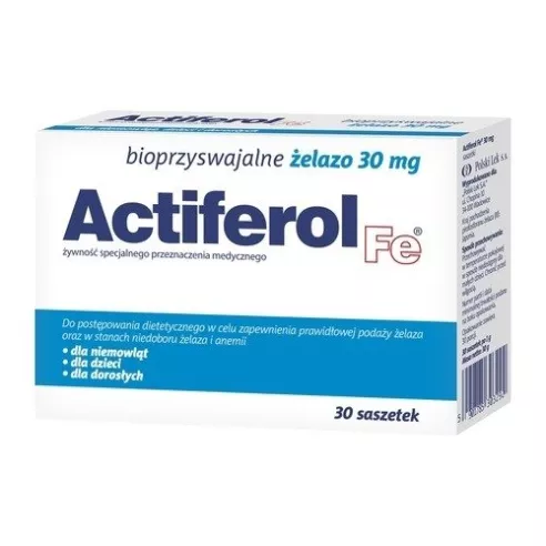 Actiferol Fe 30 mg. 30 saszetek.