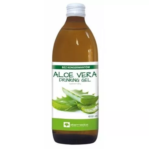 Aloe Vera Drinking Gel - SOK z aloesu z miąższem, 1000 ml. Altermedica