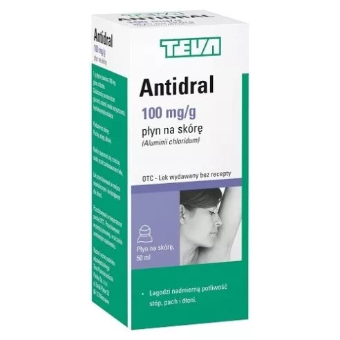 Antidral - antyperspirant, regulator pocenia, 50 ml.