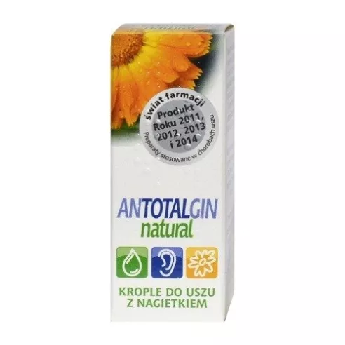 Antotalgin Natural 10% - KROPLE do uszu, 15 g.