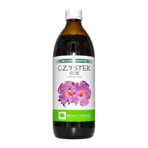 Czystek - SOK z Czystka, 500 ml. AlterMedica