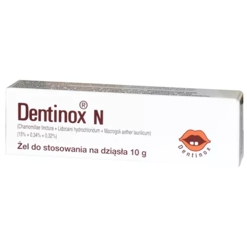 Dentinox N - ŻEL na bolesne ząbkowanie u dzieci, 10 ml.