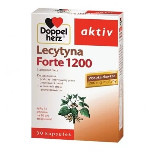 Doppelherz Aktiv - Lecytyna 1200 Forte, 30 kapsułek.