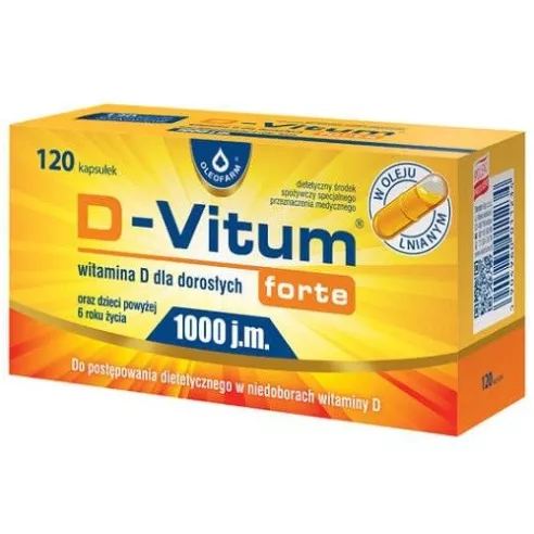 D-Vitum Forte 1000 j.m. 120 kapsułek.