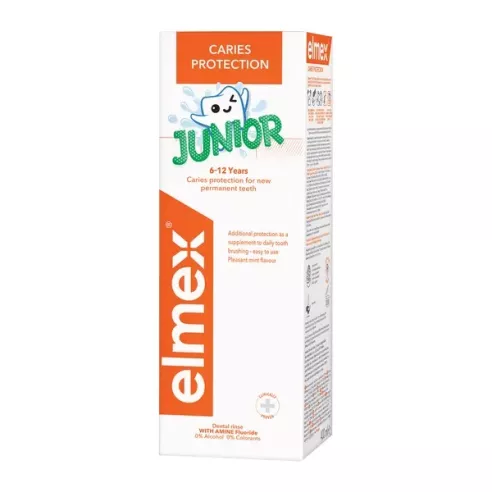 Elmex Junior - PŁYN do płukania dla dzieci od 6 roku życia, 400 ml.