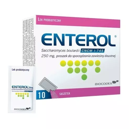 Enterol 250, 10 saszetek.