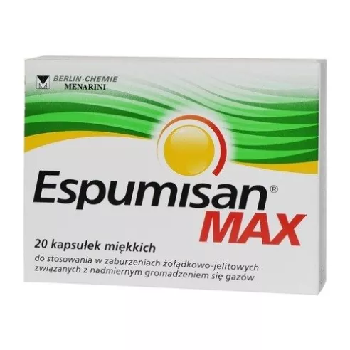 Espumisan Max, 20 kapsułek.