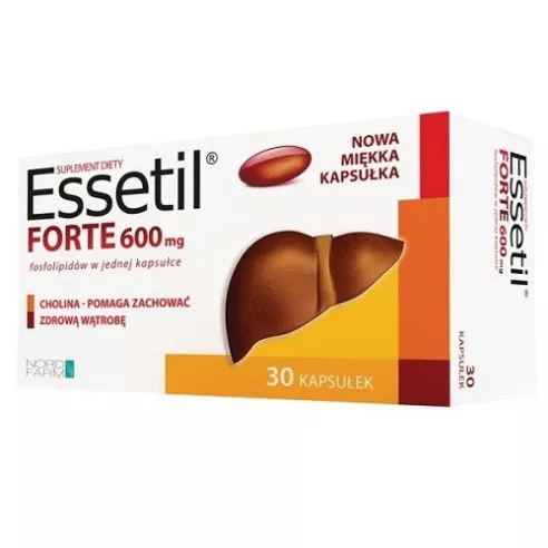 Essetil Forte 600 mg. 30 kapsułek.