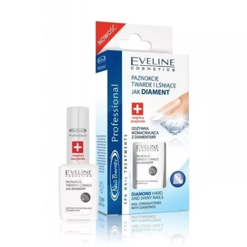 Eveline Nail Therapy Odżywka wzmacniająca z diamentem, 12 ml.