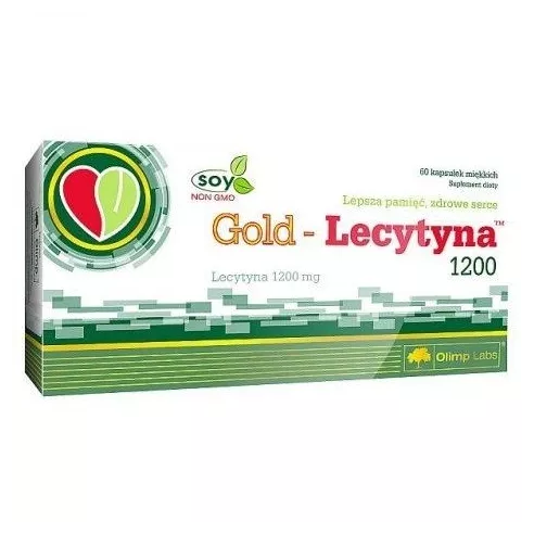 Gold Lecytyna 1200, 60 kapsułek.(Olimp)