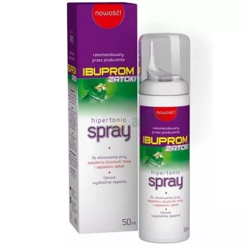 Ibuprom ZATOKI - Hipertonic spray,  50 ml.