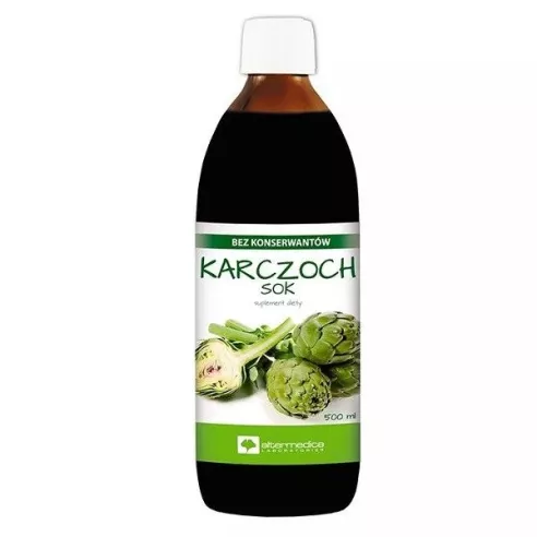 Karczoch - SOK z karczocha, 500 ml. Altermedica