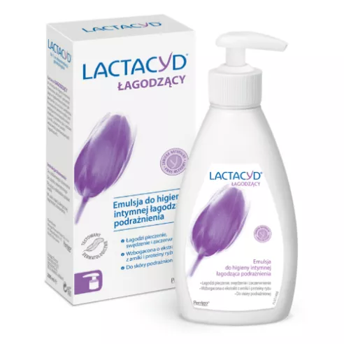 Lactacyd Łagodzący - Delikatna EMULSJA do higieny intymnej, 200 ml. BEZ  DOZOWNIKA!