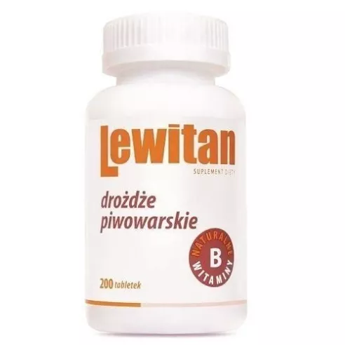 Lewitan - Drożdże piwowarskie, 200 tabletek.