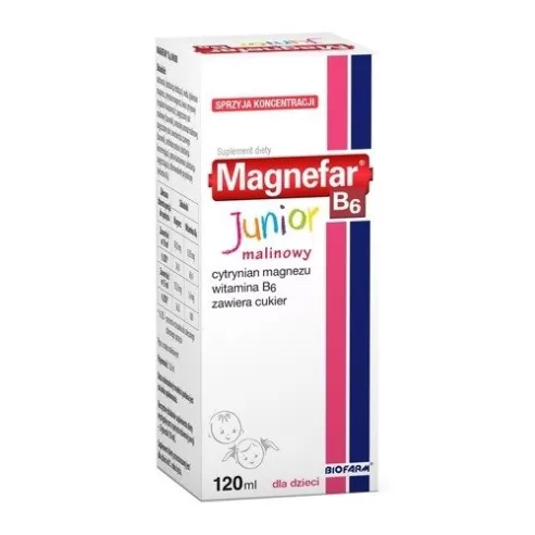 Magnefar B6 Junior - SYROP, 120 ml.