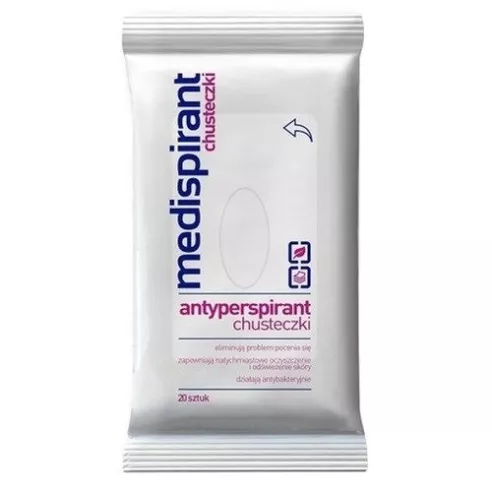 Medispirant - CHUSTECZKI antyperspirant, 20 sztuk.