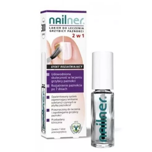 Nailner 2w1 - LAKIER do paznokci, leczy grzybicę, 5 ml. (Nailer)