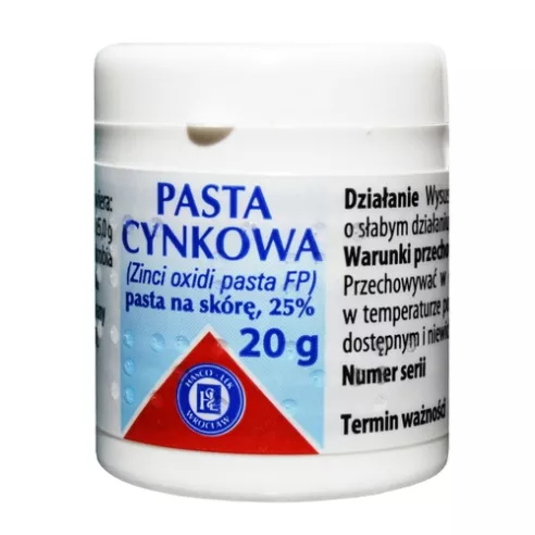 Pasta cynkowa, 20 g.