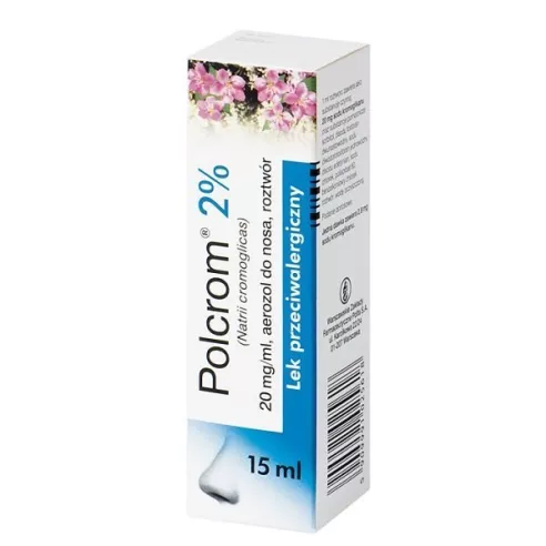 Polcrom - AEROZOL do nosa na katar alergiczny, 15 ml.