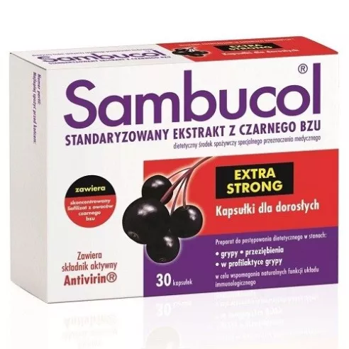 Sambucol Extra Strong, 30 kapsułek.