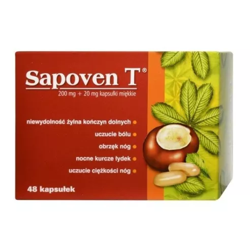 Sapoven T, 48 kapsułek.