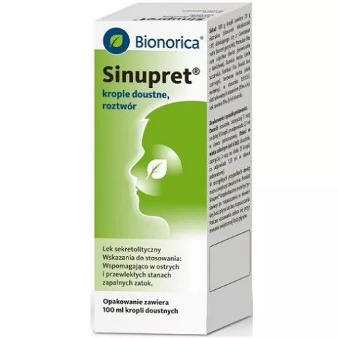 Sinupret - KROPLE, 100 ml.