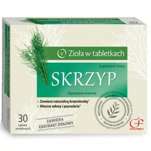 Skrzyp - Zioła w tabletkach, 30 tabletek.(Colfarm)