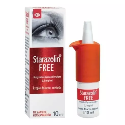 Starazolin FREE 0,5 mg/ml. KROPLE do oczu,10 ml.