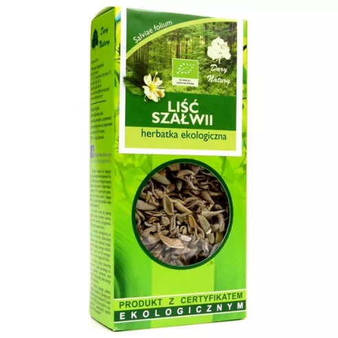 Szałwia - liść szałwii EKO, 25 g. Dary Natury