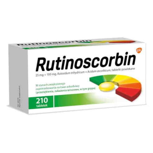 Rutinoscorbin, 210 tabletek.