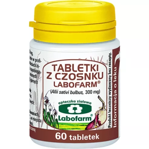 Tabletki z Czosnku, Czosnek, 60 tabletek. Labofarm.