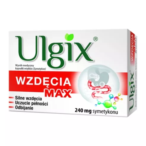 Ulgix Wzdęcia MAX, 240 mg. 30 kapsułek.