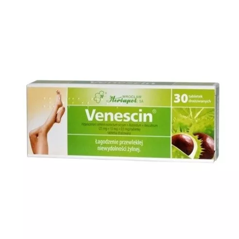 Venescin, 30 tabletek.