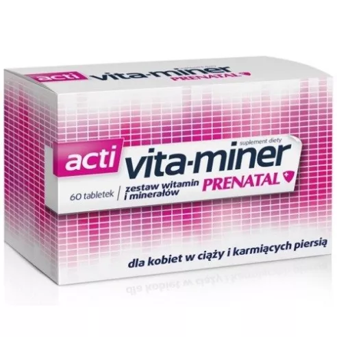 Acti Vita-miner Prenatal, 60 tabletek.