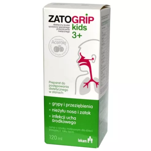 ZatoGrip kids - SYROP 3+, 120 ml. LeKam