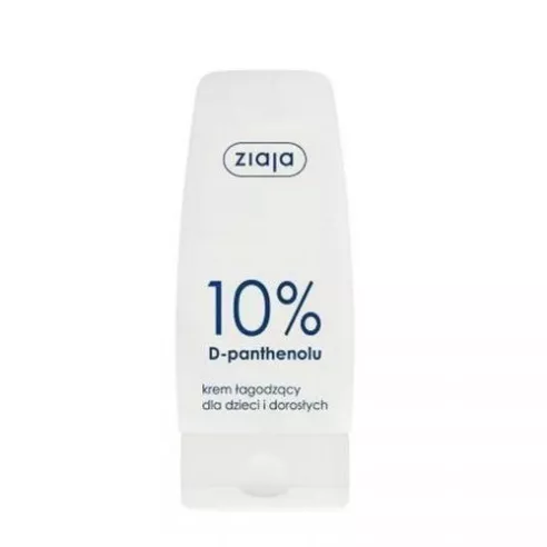 Ziaja - Pielęgnacja Podstawowa - KREM łagodzący dla dzieci i dorosłych z 10% D-panthenolu, 60 ml.