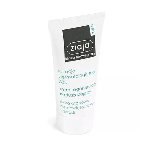 ZIAJA Med - Kuracja Dermatologiczna AZS - KREM regenerujący i natłuszczający, 50 ml.