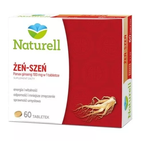 Żeń-Szeń Ginseng, 60 tabletek. Naturell