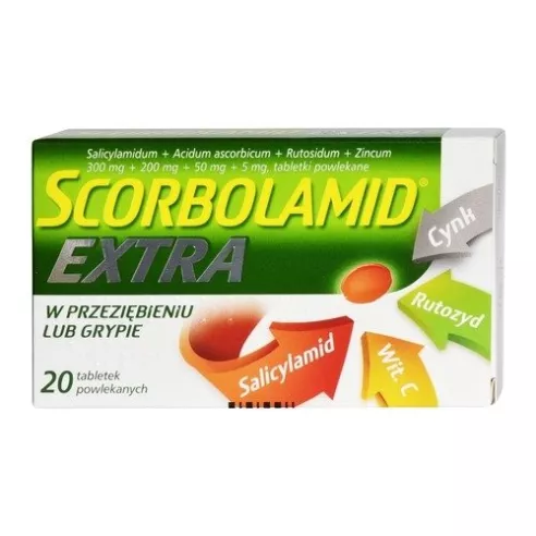 Scorbolamid Extra, 20 tabletek