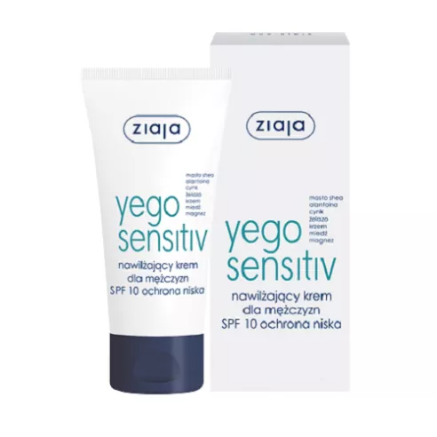 Ziaja - Yego Sensitiv - KREM nawilżający dla mężczyzn, 50 ml.