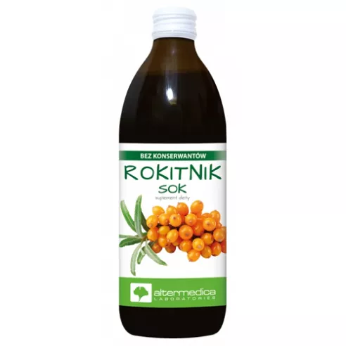 Rokitnik - SOK z rokitnika 100%, 500 ml. Alter Medica