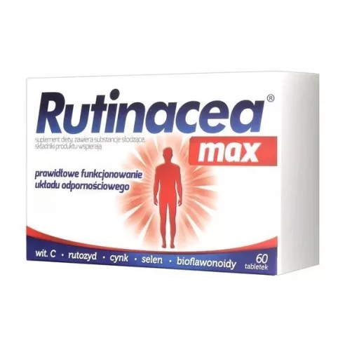  Rutinacea Max - Podnosi odporność, 60 tabletek.