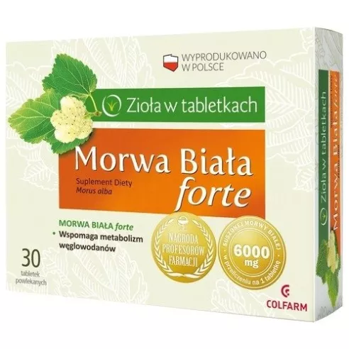 Morwa Biała Forte, 30 tabletek. Colfarm