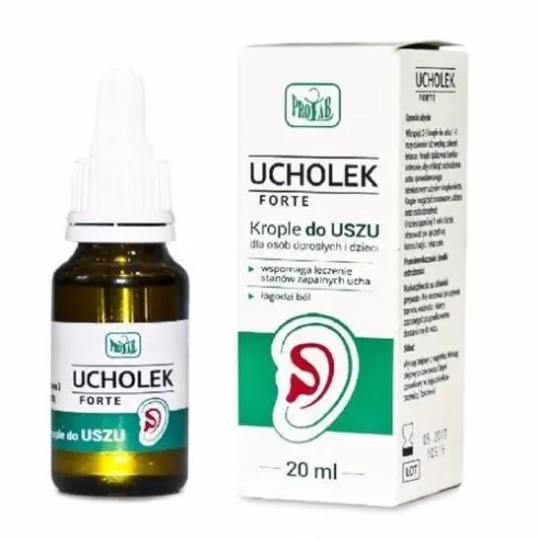 Ucholek FORTE krople do uszu, 20 ml.