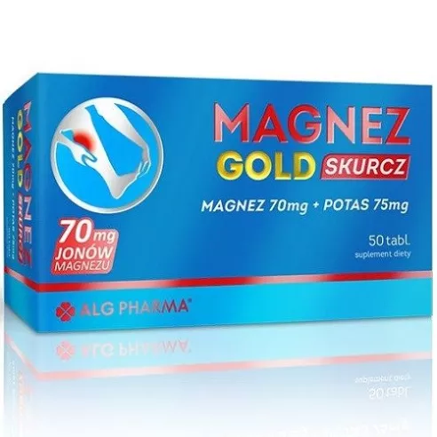 Magnez GOLD Skurcz, 50 tabletek.