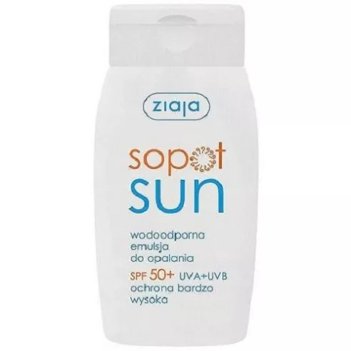 Ziaja SopotSun, EMULSJA wodoodpornaSPF 50+, 125 ml.