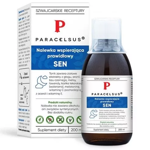 Nalewka wspierająca prawidłowy SEN, 200 ml. Aura Herbals