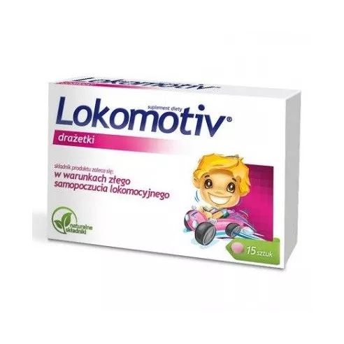 Lokomotiv, 15 drażetek.