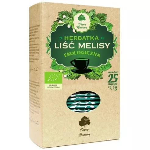 Melisa - liść melisy FIX, 25x1,5 g. Dary Natury