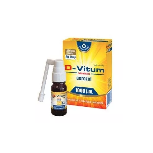 D-Vitum AEROZOL 1000 j.m. 6 ml.